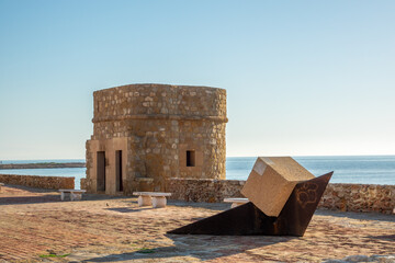 Canvas Print - Torre de la Mata is an old watchtower at the coast originally built  in 14th century.