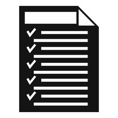 Poster - Check document online loan icon. Simple illustration of check document online loan vector icon for web design isolated on white background