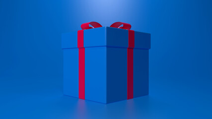 Wall Mural - Present box 3d render for background