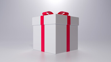 Wall Mural - Present box 3d render for background