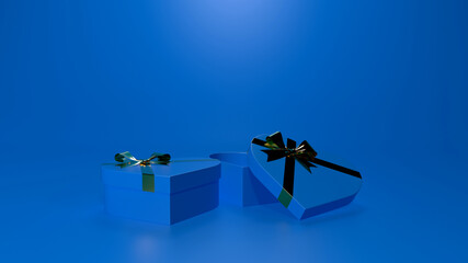 Wall Mural - Present box 3d render for background