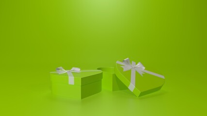 Wall Mural - Present box 3d render for background