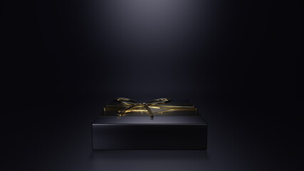 Wall Mural - Present box 3d render for background
