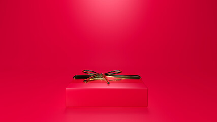 Wall Mural - Present box 3d render for background