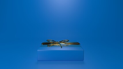 Wall Mural - Present box 3d render for background