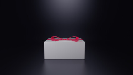 Wall Mural - Present box 3d render for background