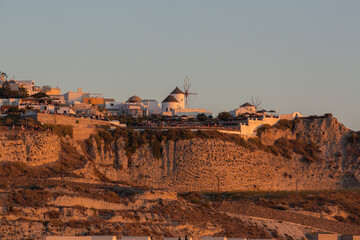 Wall Mural - Landscapes around santorini island