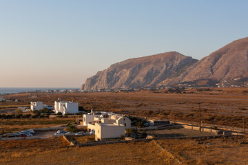 Wall Mural - Landscapes around santorini island