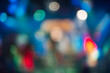 © alexkoral - multicolored bokeh from bright colored spotlights in a nightclub