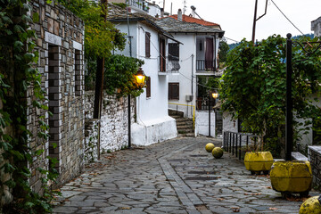 Wall Mural - Panagia Village in Thassos island Greece