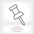 © Stanislav - Pushpin line vector. lorem ipsum Flat Design JPG