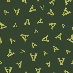 Poster - A from the alfabet repeat pattern print background