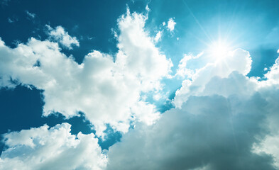 Wall Mural - perfect blue and sunny sky
