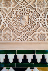 Wall Mural - carved wall in Islamic Moorish Style in Alhambra, Granada, Spain