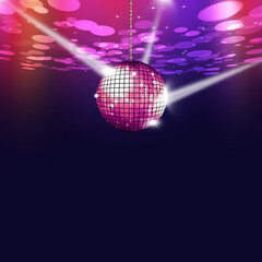 Wall Mural - Disco Music Color Ball