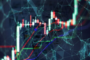 Working set for analyzing financial statistics and analyzing a market data. Data analyzing from charts and graph to find out the result.