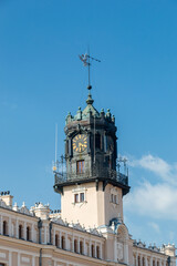 Poster - Clock Tower on Town Hall in Jaroslaw, Poland.