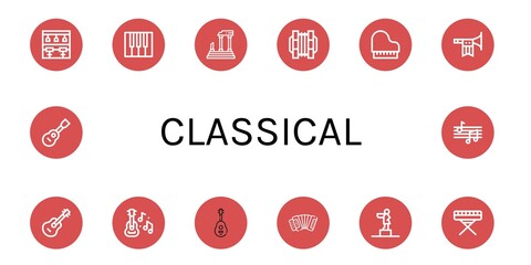 Poster - classical icon set