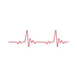 © Dzafa - Heart beat, heartbeat monitor pulse line art icon for medical apps and websites EPS Vector