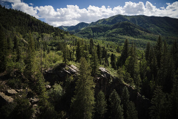 Wall Mural - Mountainous landscape in Colorado. 