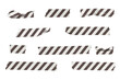 © nurofina - Vector striped wrinkled washi tape stripes set