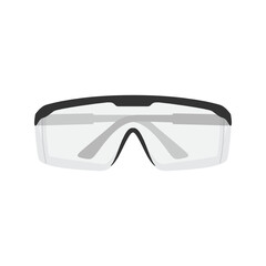 Science Goggles, Protective Glasses, Plastic Goggles, PPE, Personal Protective Equipment, Vector Illustration Background