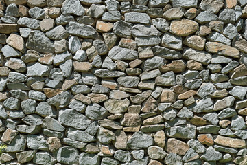 Wall Mural - The wall is made of natural stones.