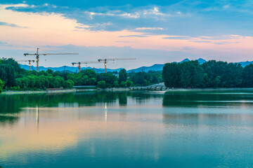 Poster - lake in the evening