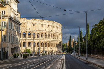 Calme matinée de printemps à Rome, Italie.