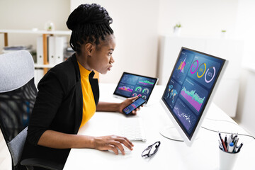 Poster - African American Business Data Analyst Woman
