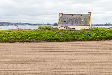 Wall Mural - house on the island of Batz, off Roscoff, in Brittany