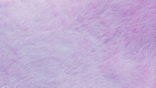 Delicate Soft Background Of Plush Fabric Folds On White Background. Copy Space. Flat Lay. Loose Folds On The Fabric Of Faux Fur Of Lilac Color. Details Of Warm Winter Clothes