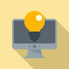 Poster - new pc innovation icon. flat illustration of new pc innovation vector icon for web design