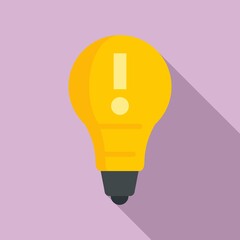 Poster - modern bulb idea icon. flat illustration of modern bulb idea vector icon for web design