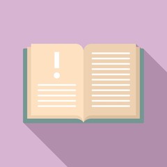 Poster - open innovation book icon. flat illustration of open innovation book vector icon for web design
