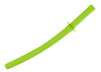 plastic toy sword isolated on a white background