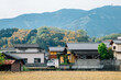 Japanese countryside village Uchiko town in Ehime, Shikoku, Japan