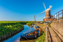 A View Along The River Glaven In Cley, Norfolk, UK