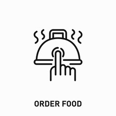 Poster - order food icon vector. order food sign symbol for your design	
