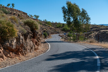 narrow road in the mountain