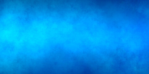 classic blue bright light grunge background with blackouts on the edges