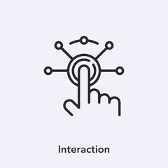 Poster - interaction icon vector sign symbol