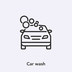 Poster - car wash icon vector sign symbol