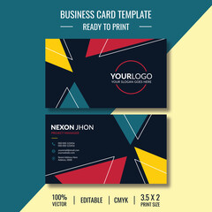 Wall Mural - Creative modern business card template