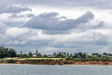 Sticker - house of the islands of the Gulf of Morbihan, in Brittany