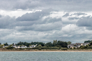 Poster - house of the islands of the Gulf of Morbihan, in Brittany