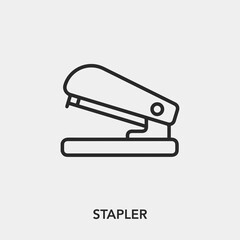Poster - stapler icon vector sign symbol