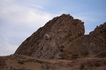 mountain landscape with blue sky