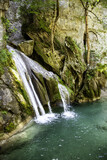 Fototapeta Góry - Waterfall in mountains
