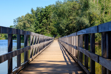 Wall Mural - Sur le passerelle aux castors